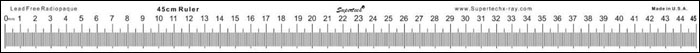 Supertech 45 cm Extremity Acrylic Radiopaque Ruler
